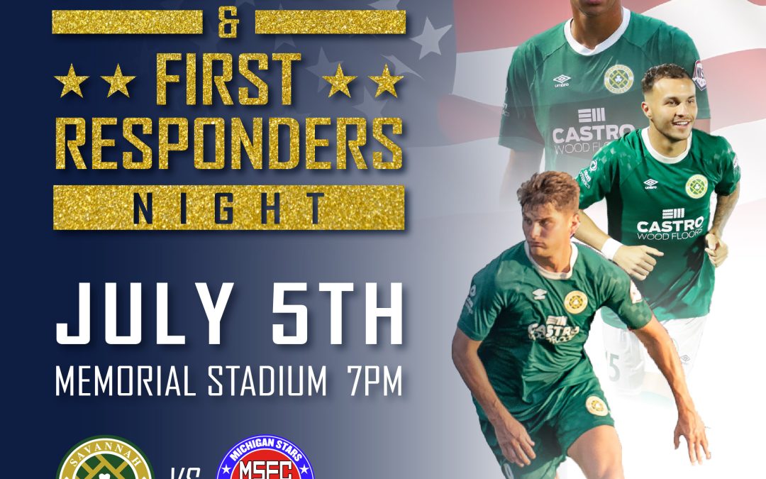 Savannah Clovers FC Announce Military & First Responders Night For Their July 5th Home Match