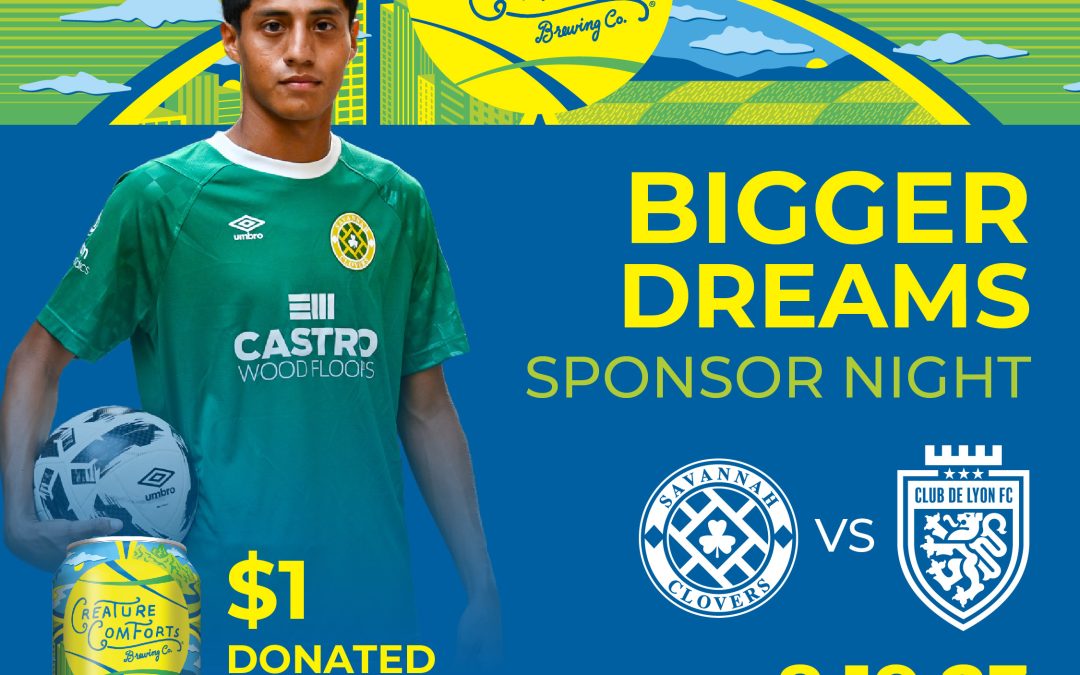 Savannah Clovers Announce Bigger Dreams Sponsor Night